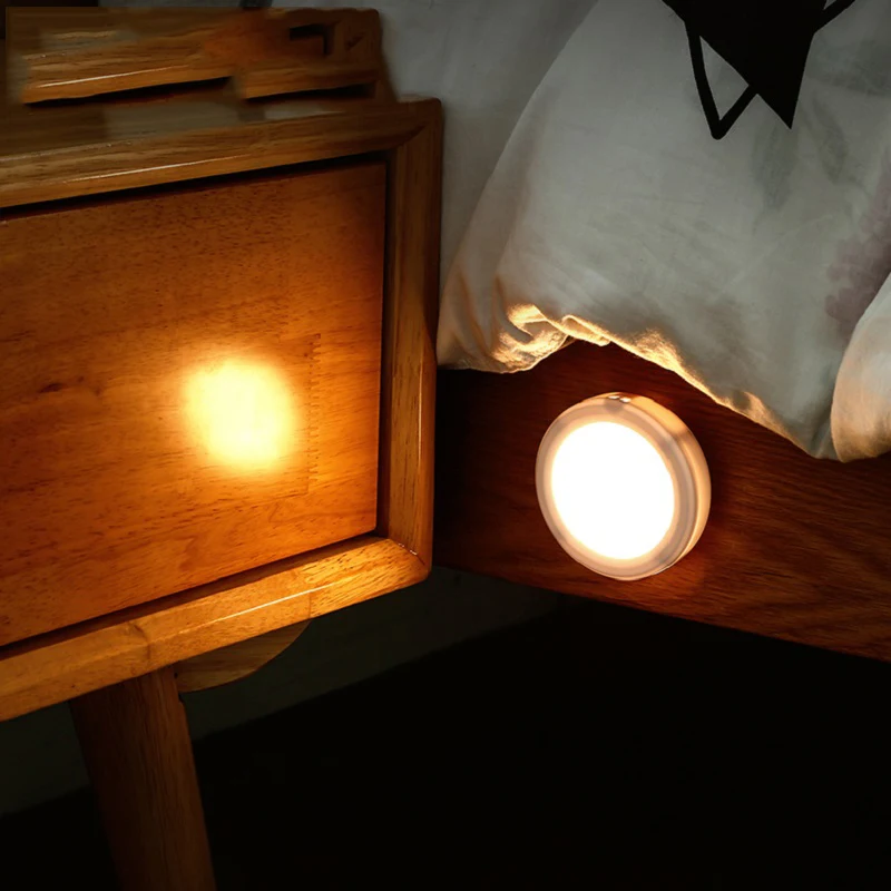 Ночсветильник с датчиком движения питание от батарейки светодиодная подсветка