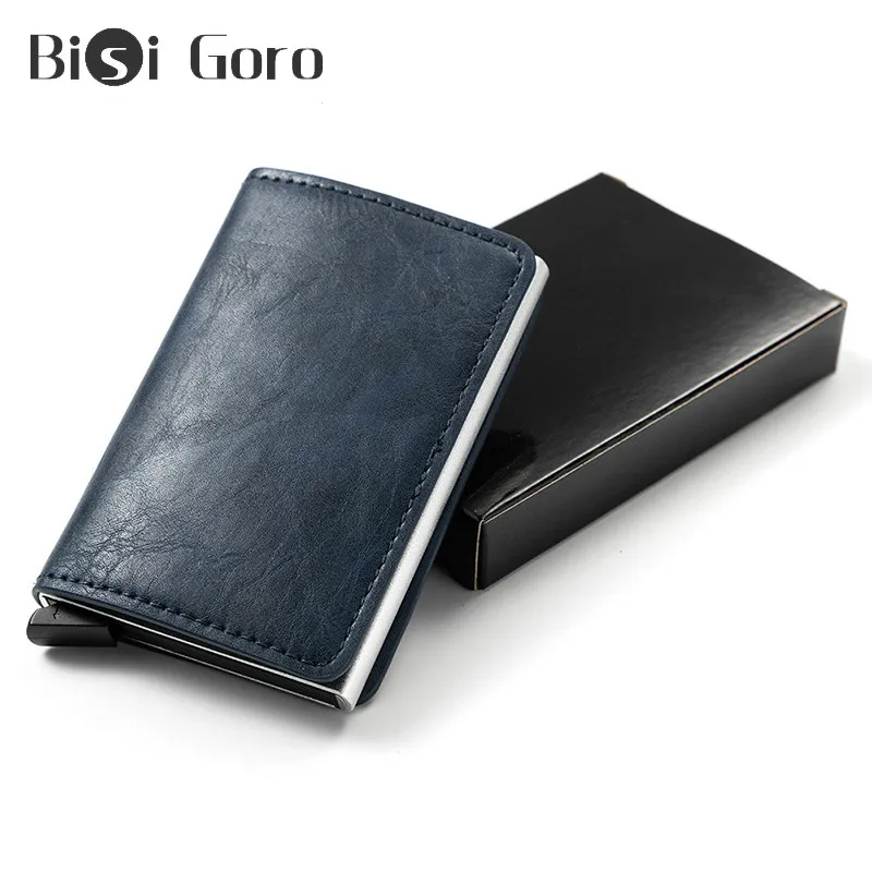 BISI GORO/RFID Бумажник для смарт карт из искусственной кожи в винтажном стиле