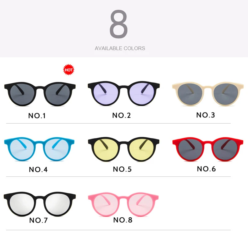 

2021 Korean Version Of The New Fashion Parent-Child Sunglasses Retro Personality Cute Round Sunglasses For Children Zonnebril