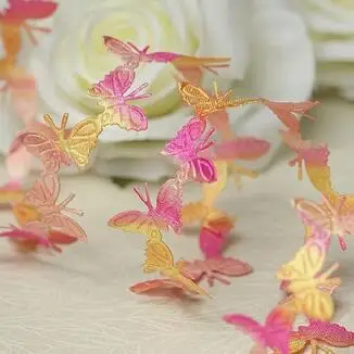 Роскошная атласная цветная вышивка кружевная ткань широкая Сделай Сам