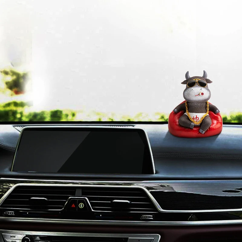 

Cute Cattle Cow Car Accessories Dashboard Ornaments for Car Interior Decoration
