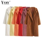 Шуба женская из искусственного меха, Повседневная Длинная шуба оверсайз из искусственного меха овечьей шерсти