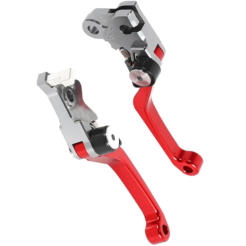 

2 Pair for Honda SL230 1997-2004 Motorcycle Brake Lever Handle CNC Motorcycle Clutch Brake Lever Handle Red & Silver