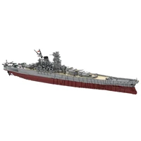 moc ijn yamato 1200 warship building blocks kit arms battle ship simulation model bricks toys for children kid christmas gifts
