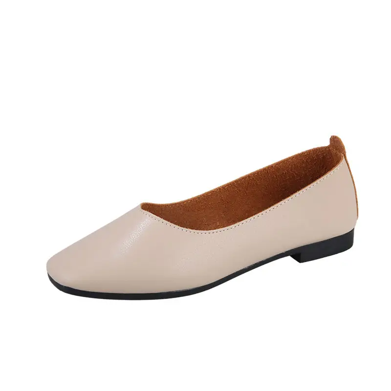 

Single shoes women 2020 spring and autumn new net red flat women's shoes wild retro one pedal two wear peas shoes