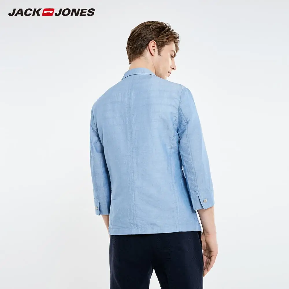 Мужской блейзер с отложным воротником и рукавом 3/4 Jack &amp Jones 21928P503 базовый пиджак