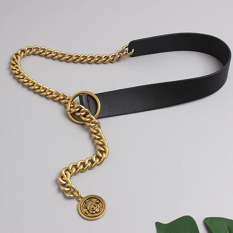 

Corset Designer Belt Metal Pendant Waist Chain Match Skirt Chain Decorative Dress for Women