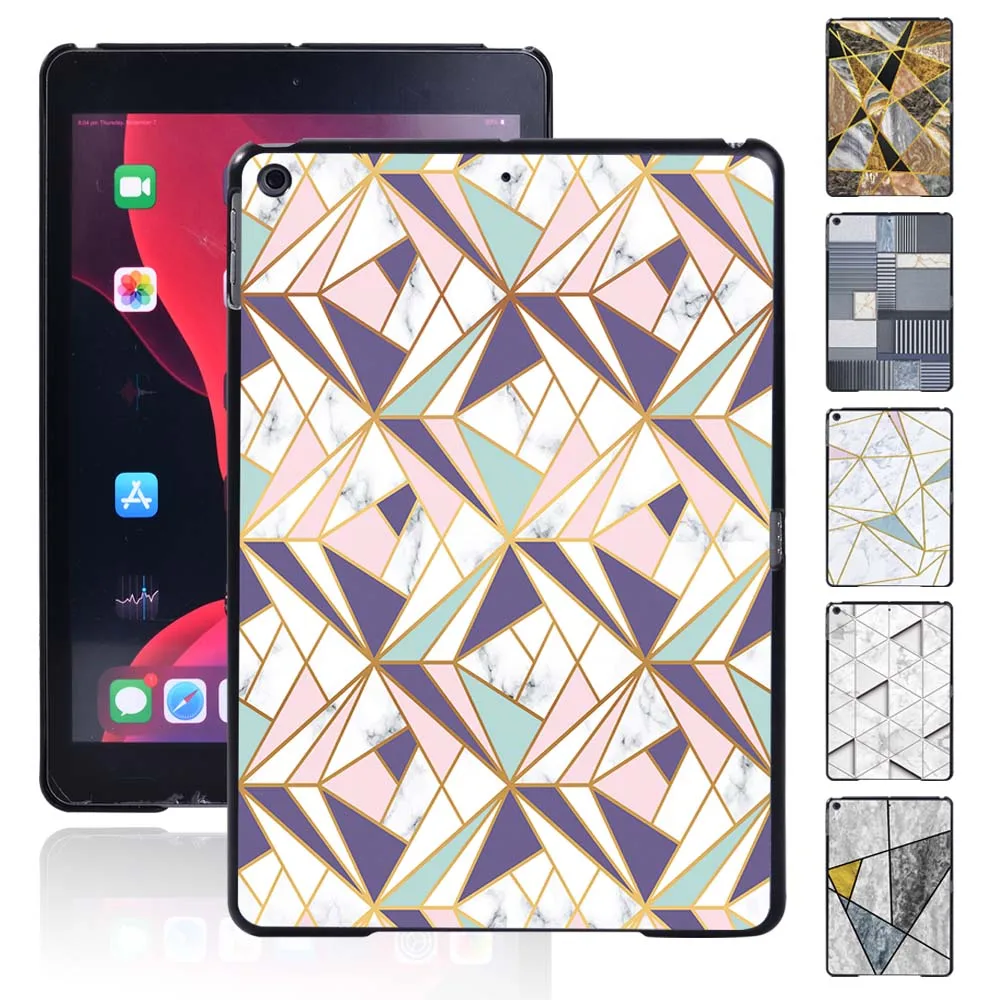 

Geometry Patterns Ultra-thin Durable Plastic Case for Apple IPad 8 2020 8th Generation 10.2 Inch Tablet Hard Shell Cover Case