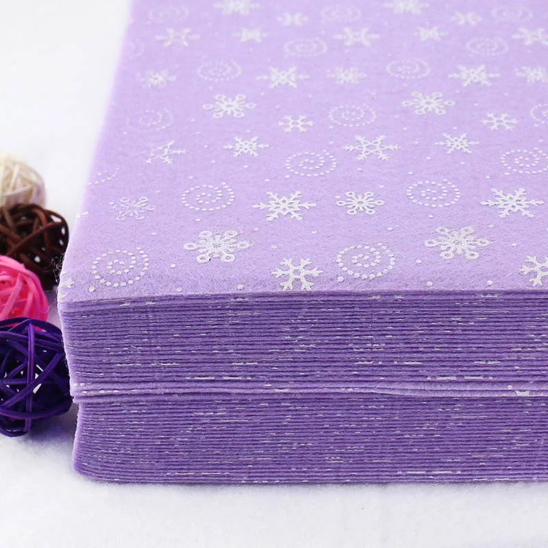 Светильник розового цвета с принтом снежинки ткань Войлок из нетканого