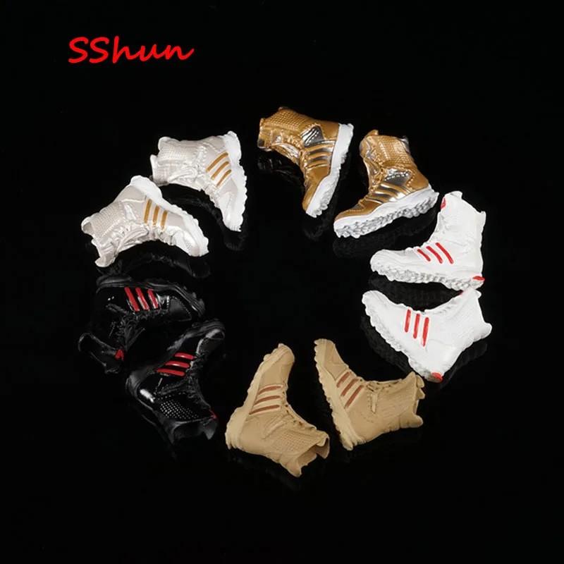 

AS027 1/6 Scale Female Combat Shoes Boots Model With Feet Combat Boots Model Toys For 12'' Action Figure Body DIY Accessories