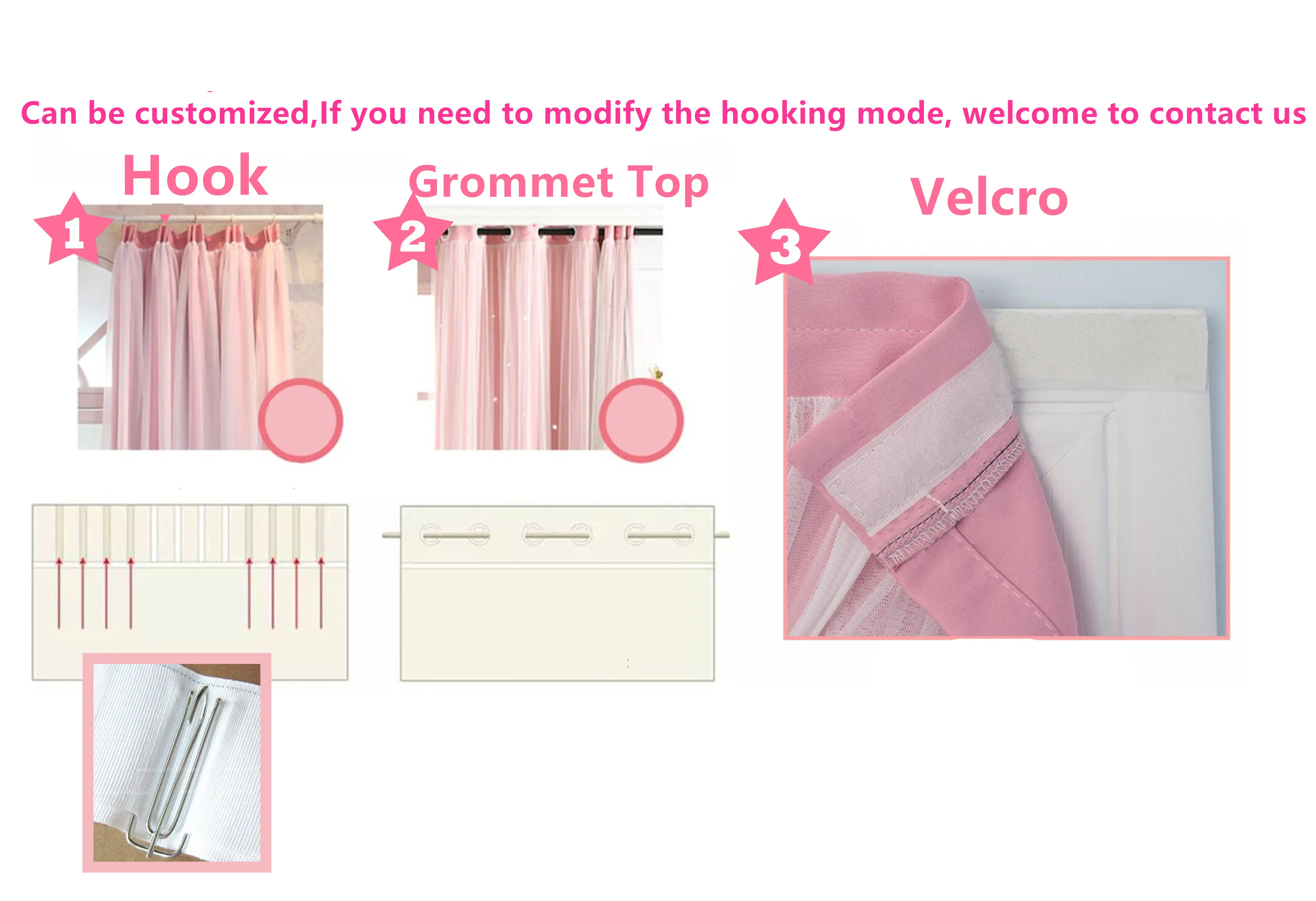 Занавески с градиентным цветом "Star Cut Hollow out Blackout Curtain with Die-Cut Stars" для гостиной принцессы, можно заказать на заказ.