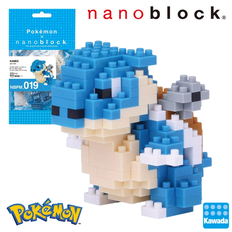 Nanoblock Pokemon Blastoise аниме 220 шт. мультфильм алмаз мини микро блок строительные блоки