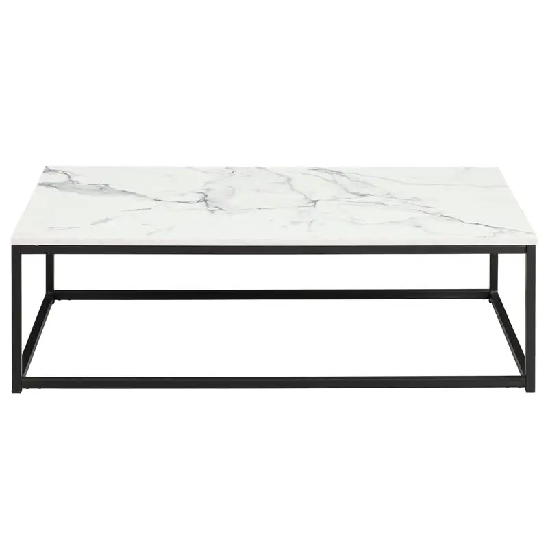 

Morden WHITE COFFEE TABLE Rectangular Coffee Table For Kitchen Restaurant Bedroom Living Room Home Supplies