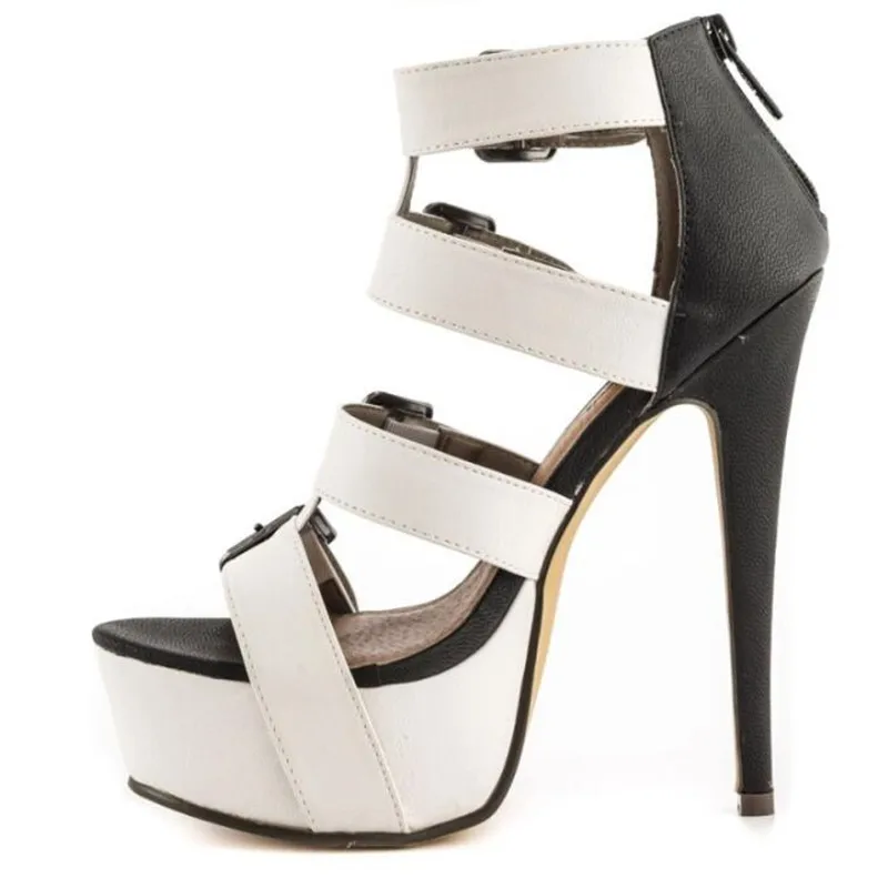 Женские туфли на шпильке 15 см сандалии с узором обувь для ночного клуба выставки