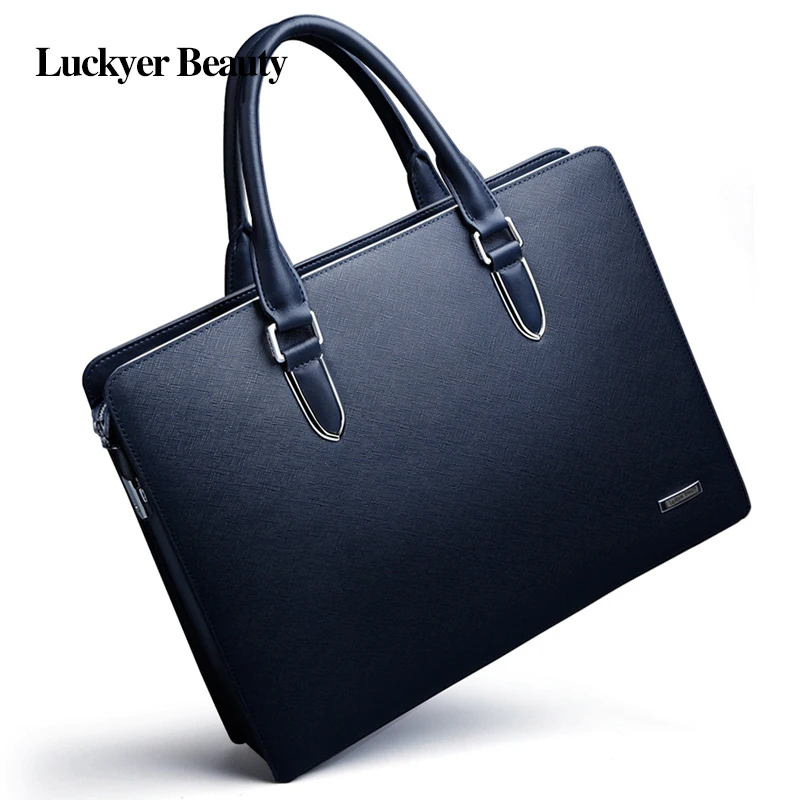 LUCKYER Beauty мужская сумка портфель кожаная для компьютера мессенджер кошельки