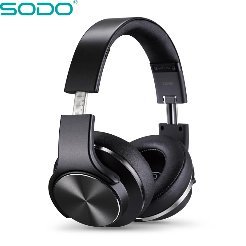 Оригинальные удобные беспроводные наушники SODO MH5 NFC 2 в 1 поворотные Bluetooth с
