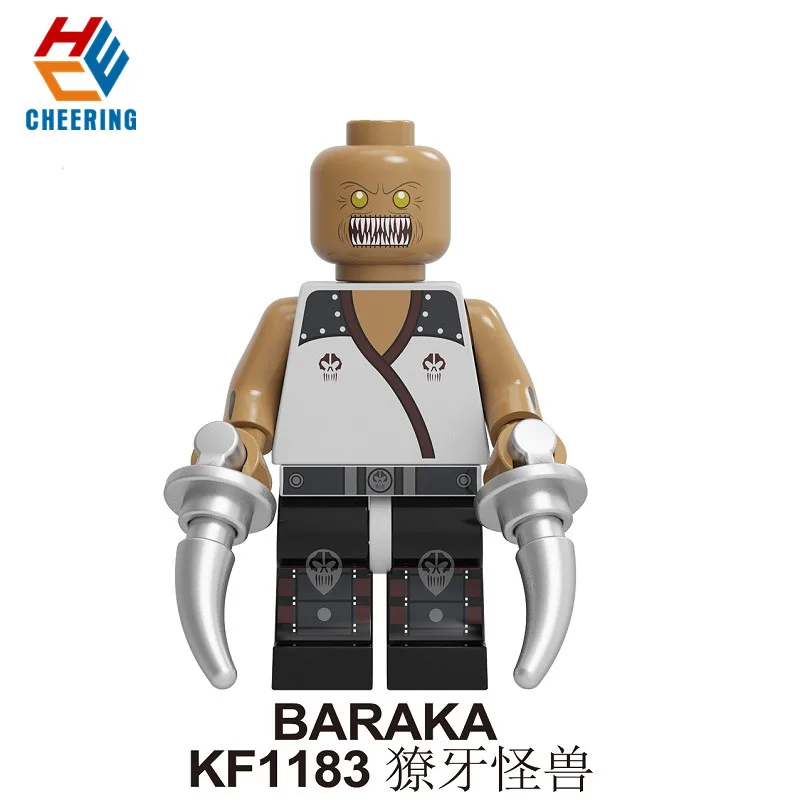 KF1183 Without Box Одиночная Строительные блоки Образование mmoral Kombat Baraka Jax Kitana Kung Lao Liu Kang фигурки Кирпичи игрушки для детей KF1190 - Цвет: KF1183 Without Box