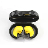 3g multicolor swimming earplug silicone box spiral waterproof nose clip suit sleep sound insulation