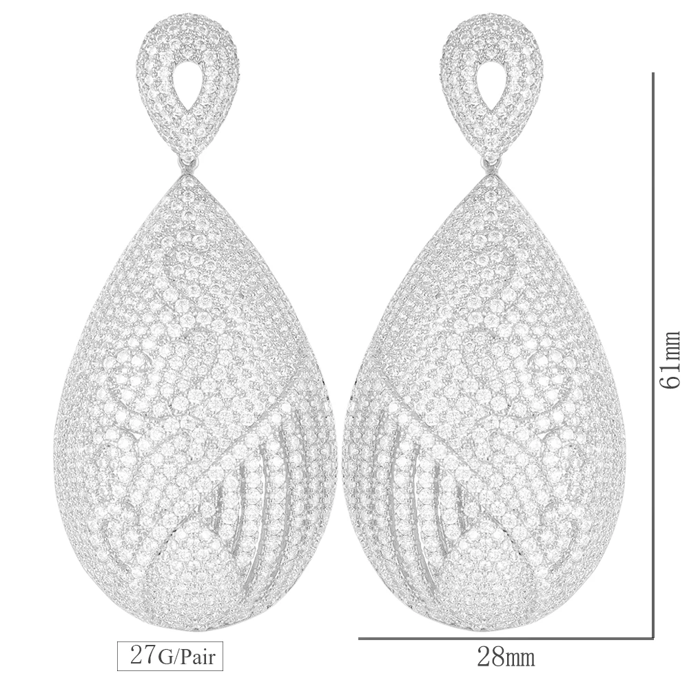 

GODKI Luxury Trendy Exquisite High Qualty Drop pendant Earrings Jewelry for Women Bridal Wedding Party Daily Popular Jewelry