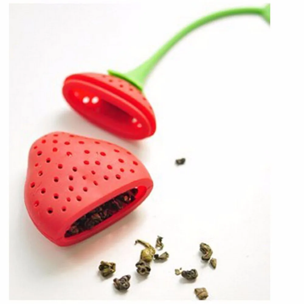 Силиконовая форма в виде клубники чайный сито для заварки чайного горшка