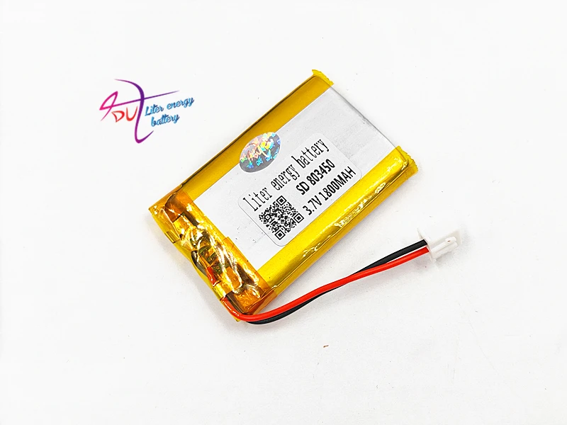 JST PH 2 54 мм 3 7 В 1800 мАч 803450 литий полимерная LiPo аккумуляторная батарея с разъемом
