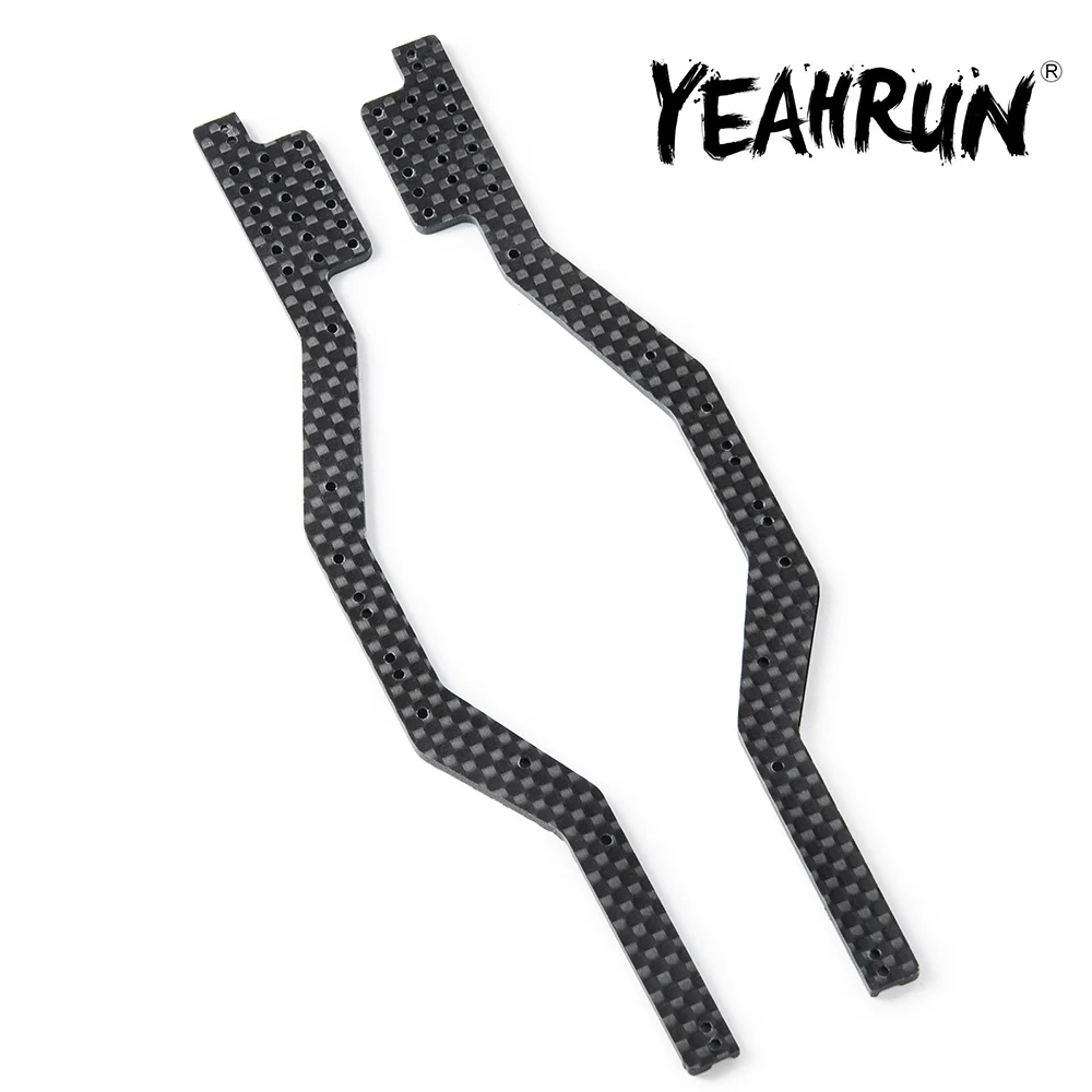 

YEAHRUN Carbon Fiber Extension Chassis Frame Rails for Axial SCX24 90081 AXI00001 AXI00002 1/24 RC Crawler Car Upgrade Parts