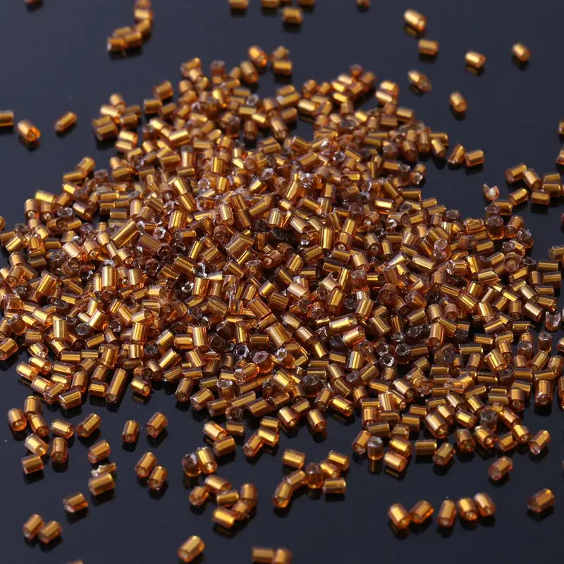 

The New Best-Selling 3MM Beads Are Suitable For Making Beautiful Bracelets With Silver Tube Beads DIY Glass Material Rice Bead