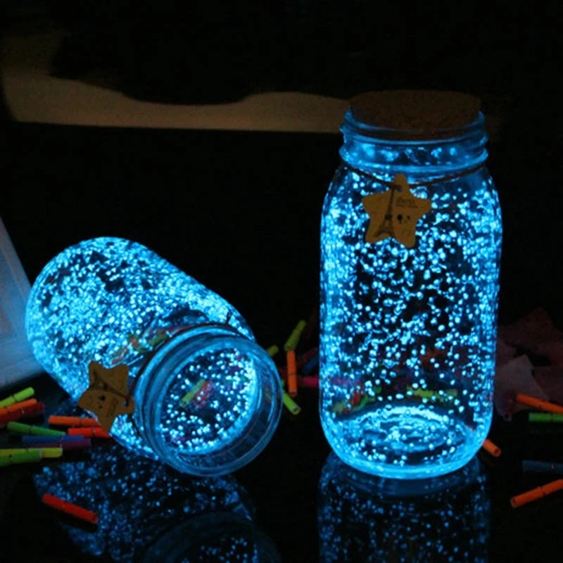 

Glow In The Dark 10g Luminous Party DIY Bright Noctilucent Sand Paint Star Wishing Bottle Fluorescent Particles Kid Gift