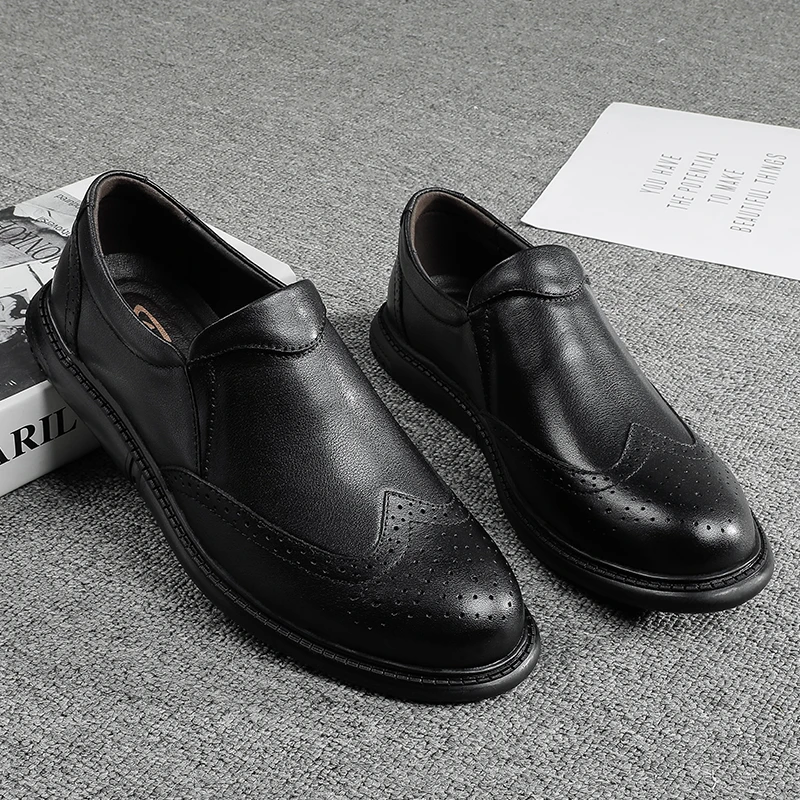 

Повседневная обувь Мужская обувь на каждый день; Zapatos Informales De Hombre; Мужские черные Cuero; На плоской подошве; Кожаные ботинки мужские повседневн...