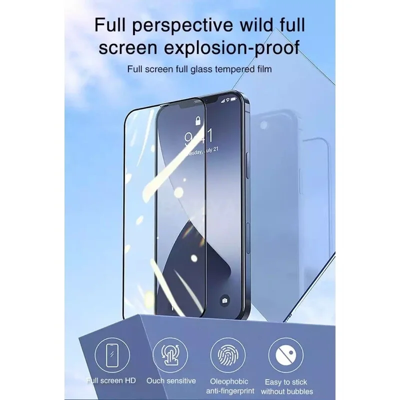 

Закаленное защитное стекло для iPhone 13 / 13 Pro / 13 Pro Max / 13 Mini / 12 / 12 Pro / 12 Pro Max / 12 Mini, 3 шт.