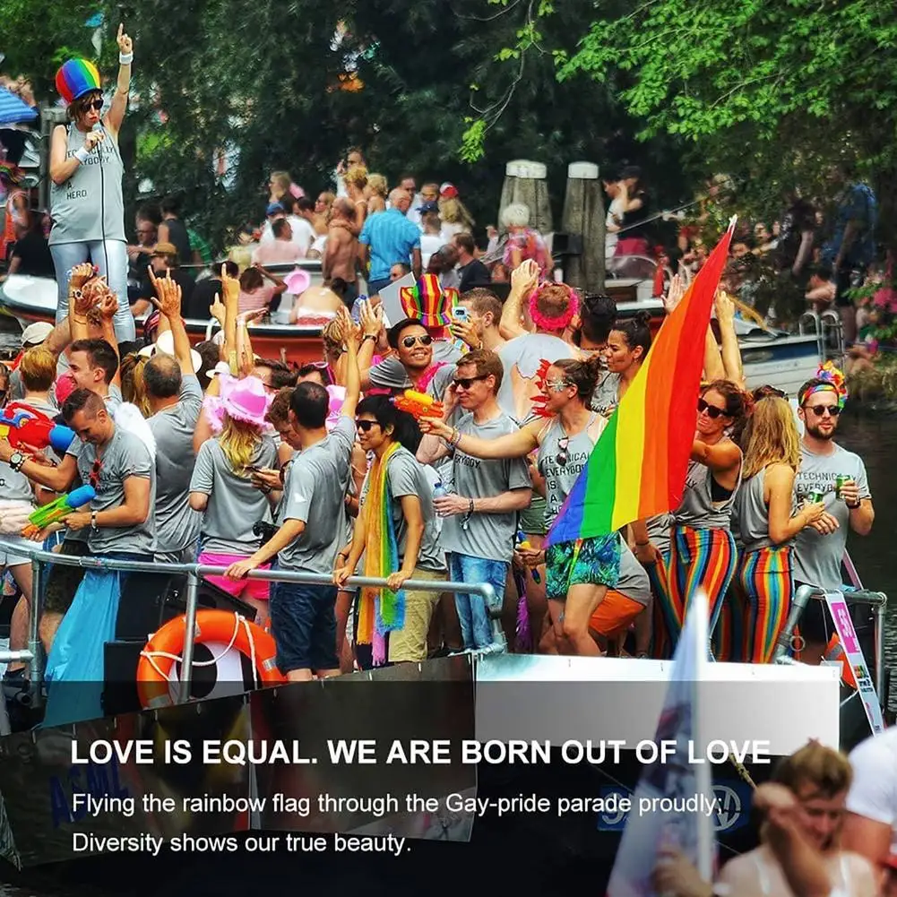 3x5 футов 2 люверса креативный Радужный Флаг ЛГБТ флаг мира прогрессивное гордость