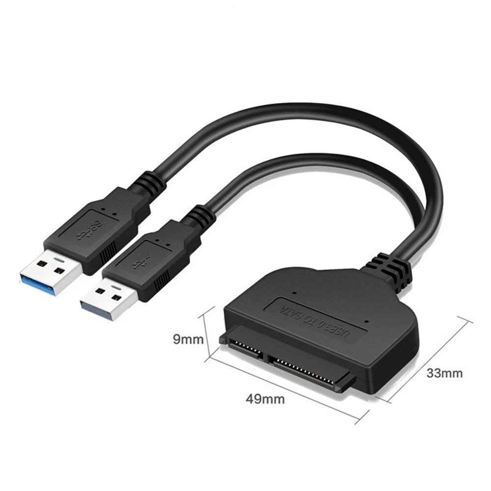Кабель-адаптер для жесткого диска SATA 3 с USB 2 5 на 0 дюйма конвертер SSD/HDD Прямая