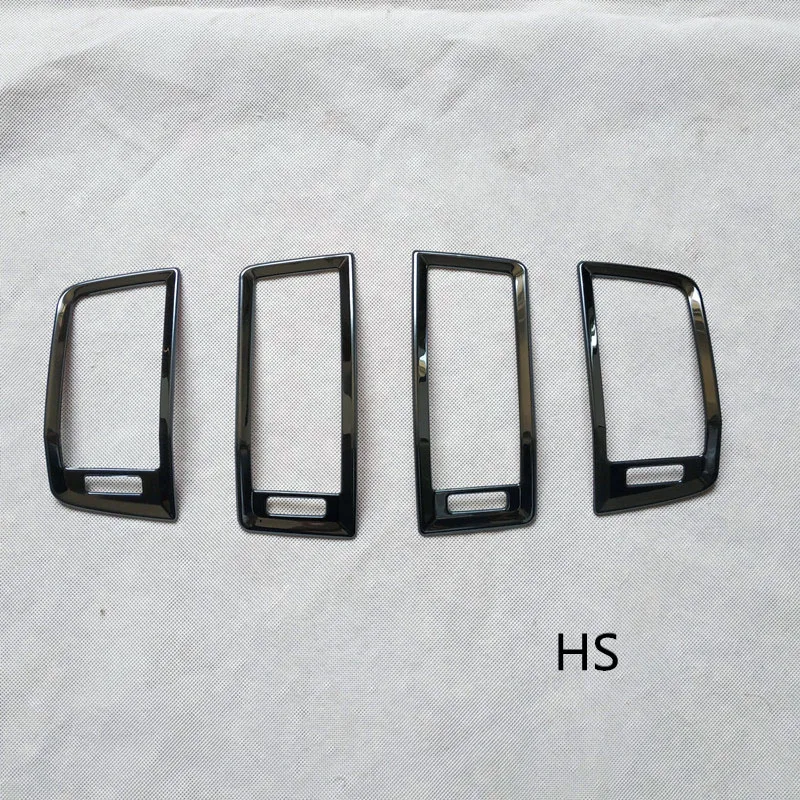 

Внутренняя передняя приборная панель, декоративная накладка на воздуховыпускное отверстие для Skoda Kodiaq 2016 2017 2018, металлические автомобильные аксессуары, 4 шт.