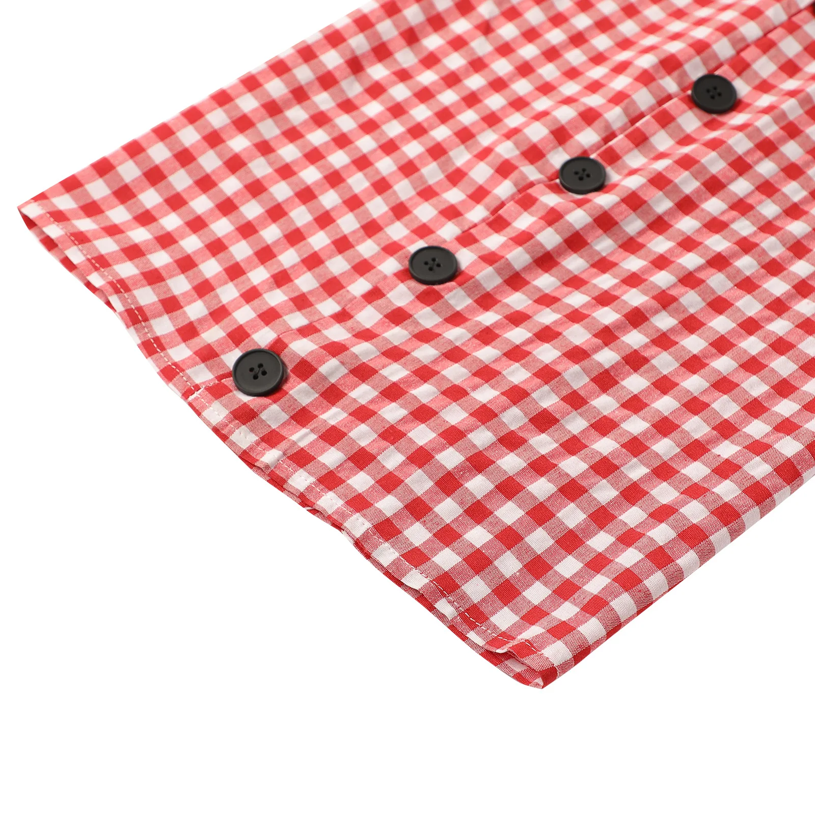 Женский свободный комбинезон клетчатый без рукавов с квадратным вырезом и