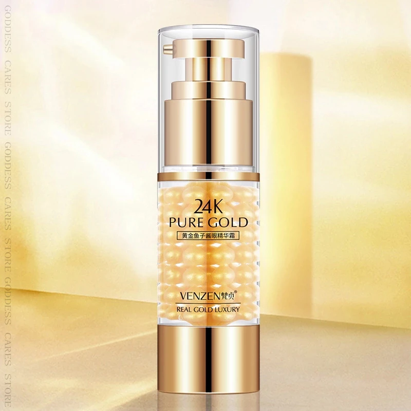 24K Сыворотка для глаз с золотой кислотой 35 мл против морщин устранения темных