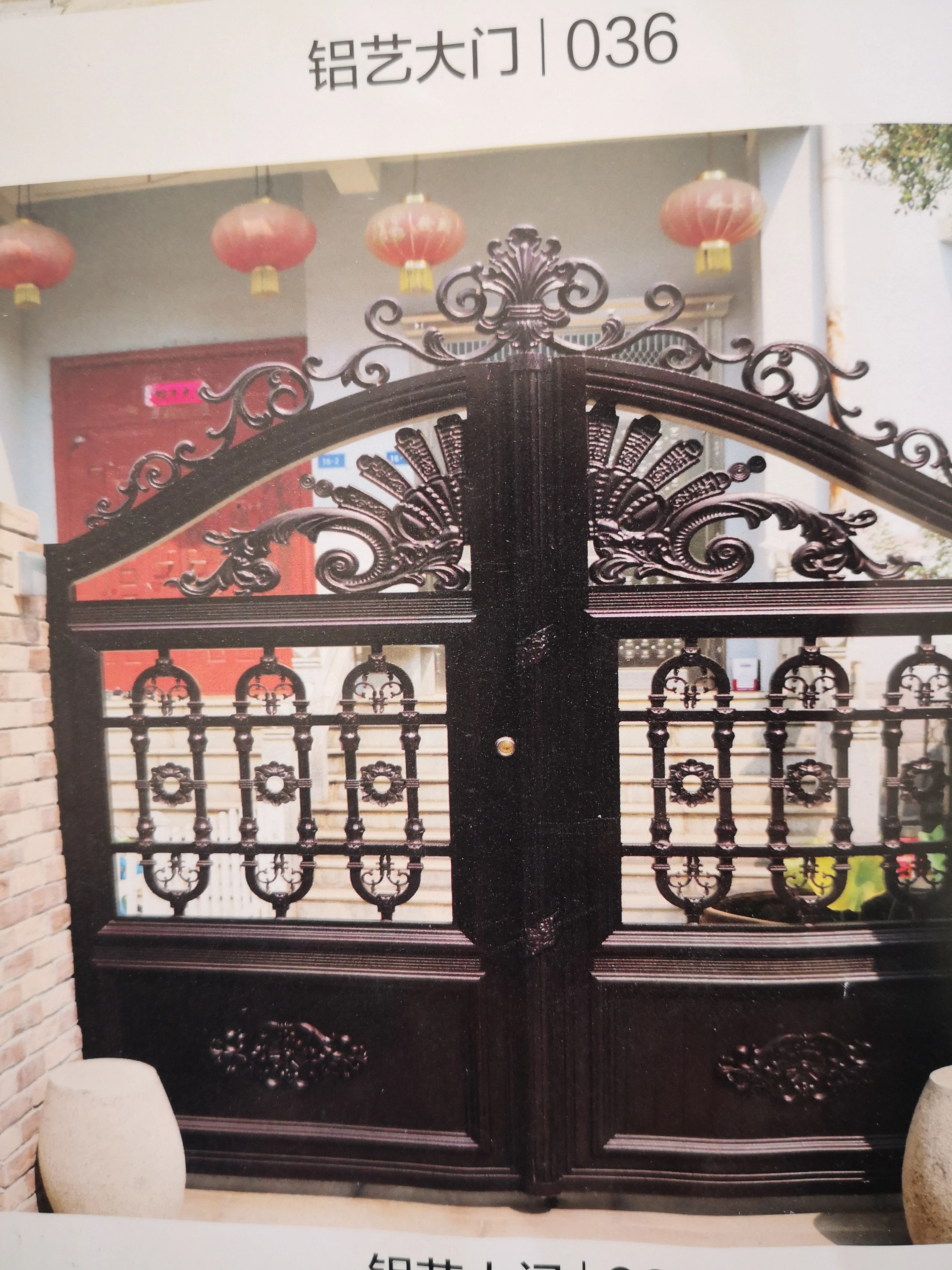 

Shanghai Hench custom USA Australia home use decorative aluminum sliding gate