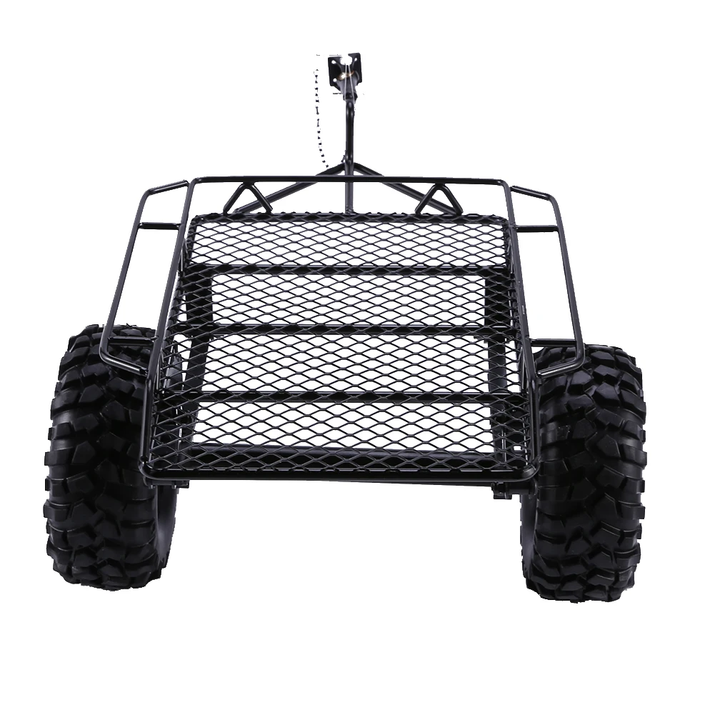 Радиоуправляемый трейлер металлический грузовой автомобиль с широким