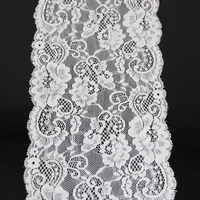 3 meterslot 17cm white elastic lace fabric french hollow underwear stretch lace trim diy