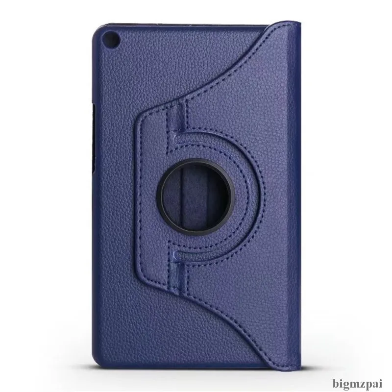 Чехол для планшета samsung Galaxy Tab A 10,5 T590 T595 t597 360 Вращающийся Кожаный чехол для планшета samsung tab a t590 - Цвет: dark blue