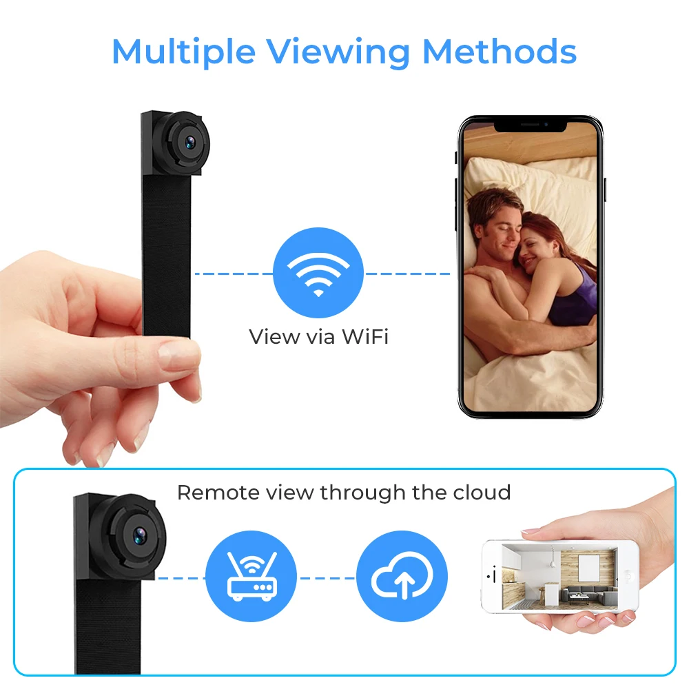 Мини-камера PEGATAH 1080P поддержка Wi-Fi удаленный просмотр через мобильное приложение