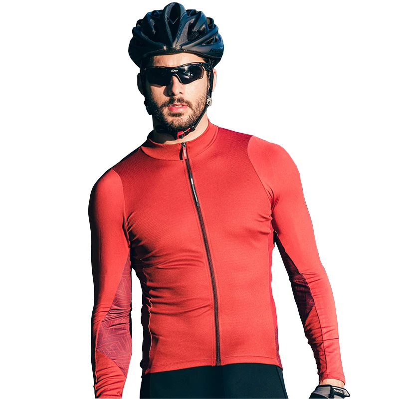Santic Men Long Sleeve Cycling JerseysComfortable Sun-protective Road Bike MTB Top Jersey Spring Autumn Jerseys | Спорт и
