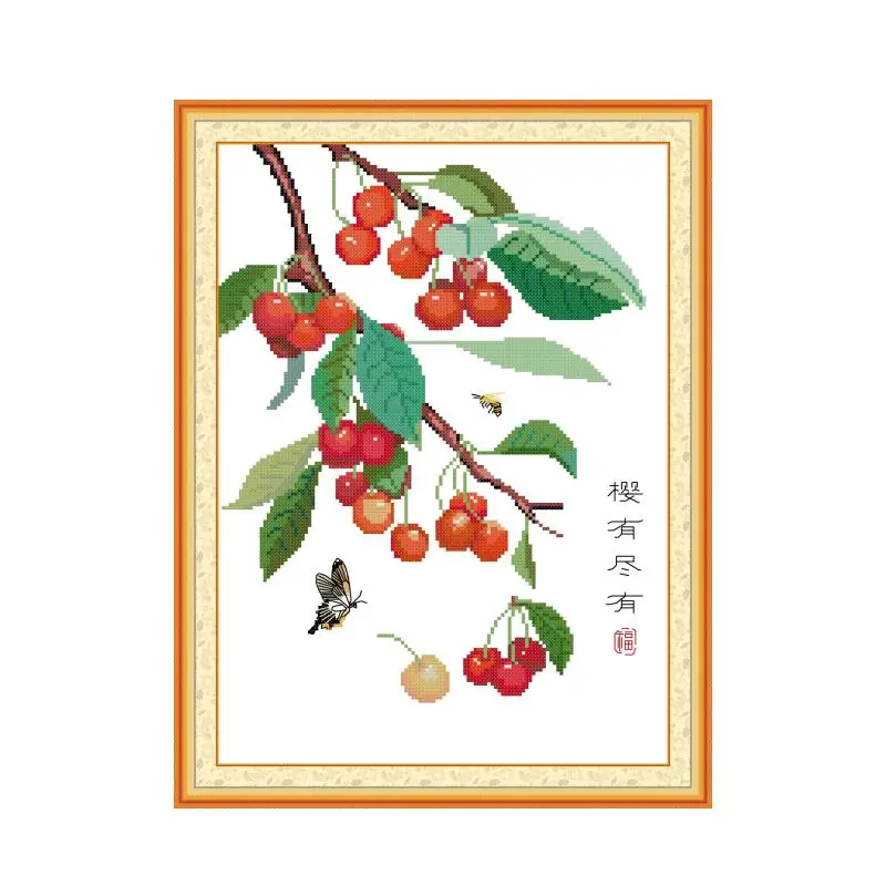 

Everything cross stitch kit aida 14ct 11ct count printed canvas stitches embroidery DIY handmade needlework