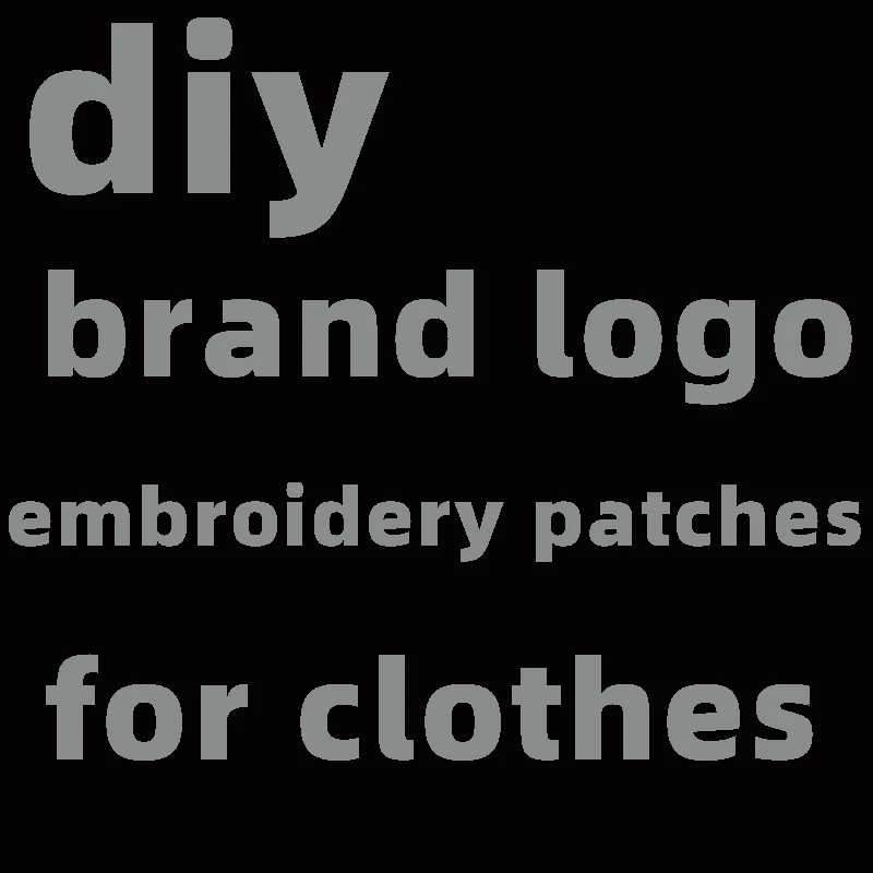 

Brand Patches Iron on DIY Brand Parches for Jackets Embroidery Alternative Clothing Stickers Badge Applique on Stripes Clothes