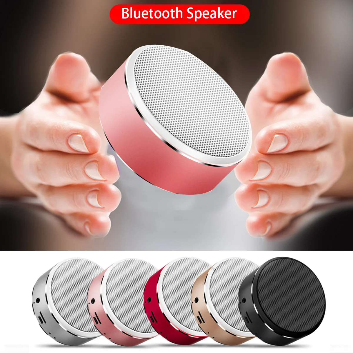 A8 металлическая Беспроводная музыкальная колонка Bluetooth с микрофоном портативный