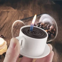 inflatable butane lighter interesting personality creative mini coffee cup smoking accessories gadgets for men