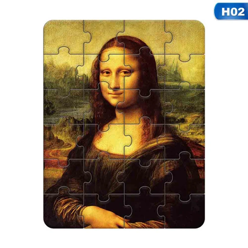 

Children's Puzzle Classical Famous Painting Cognitive Enlightenment Puzzle Early Education Starry Sky Children Toy Gifts