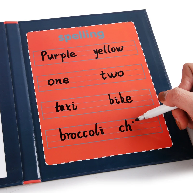 

Book-style Magnetic Spelling Word Game Toy for Kids Letter Cognition Early Education Literacy Toy JR Deals