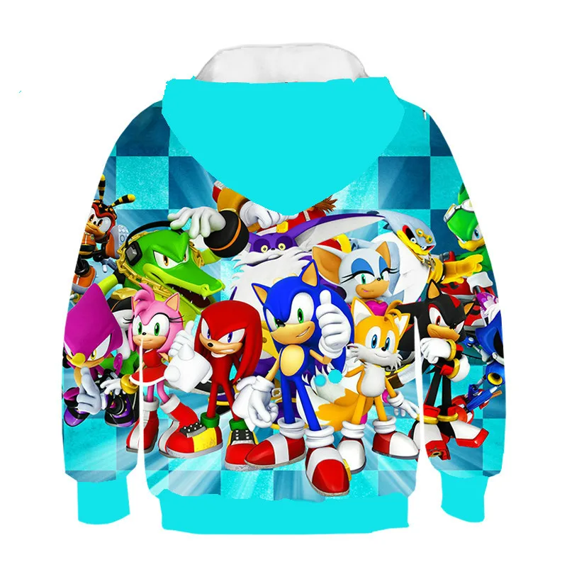 

2020 new fashion boys and girls personalized sports Hoodie children's animation print top sweater sportswear
