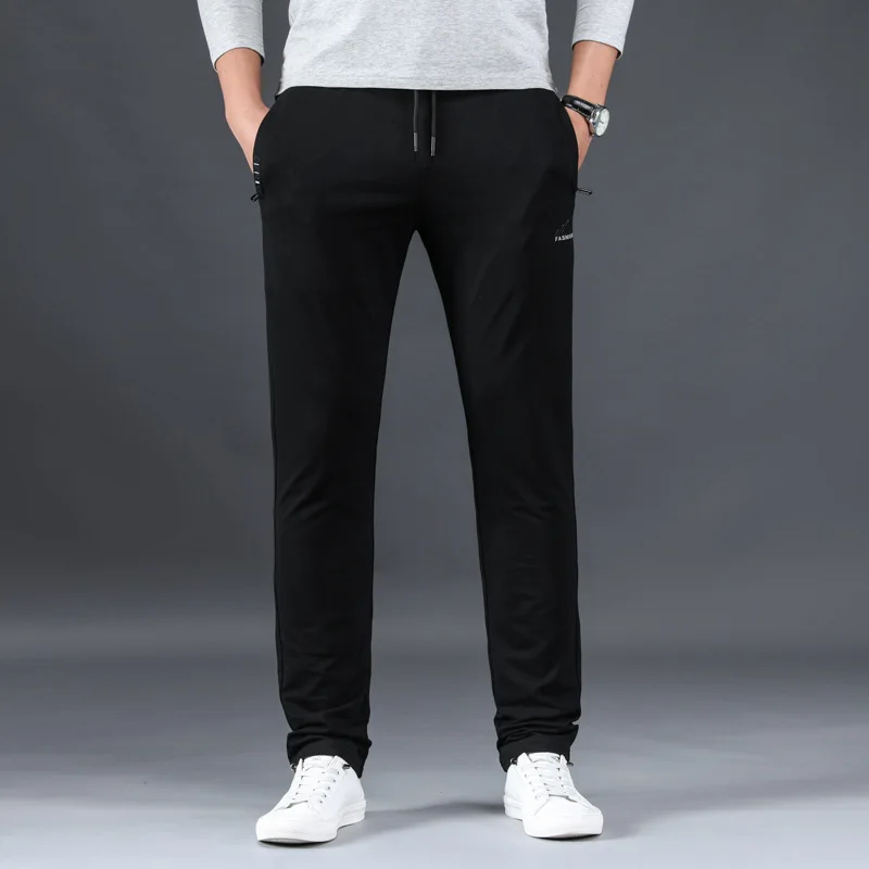 

Summer thin large sports pants men's loose leisure straight tube fat show thin and fat increase elastic pants