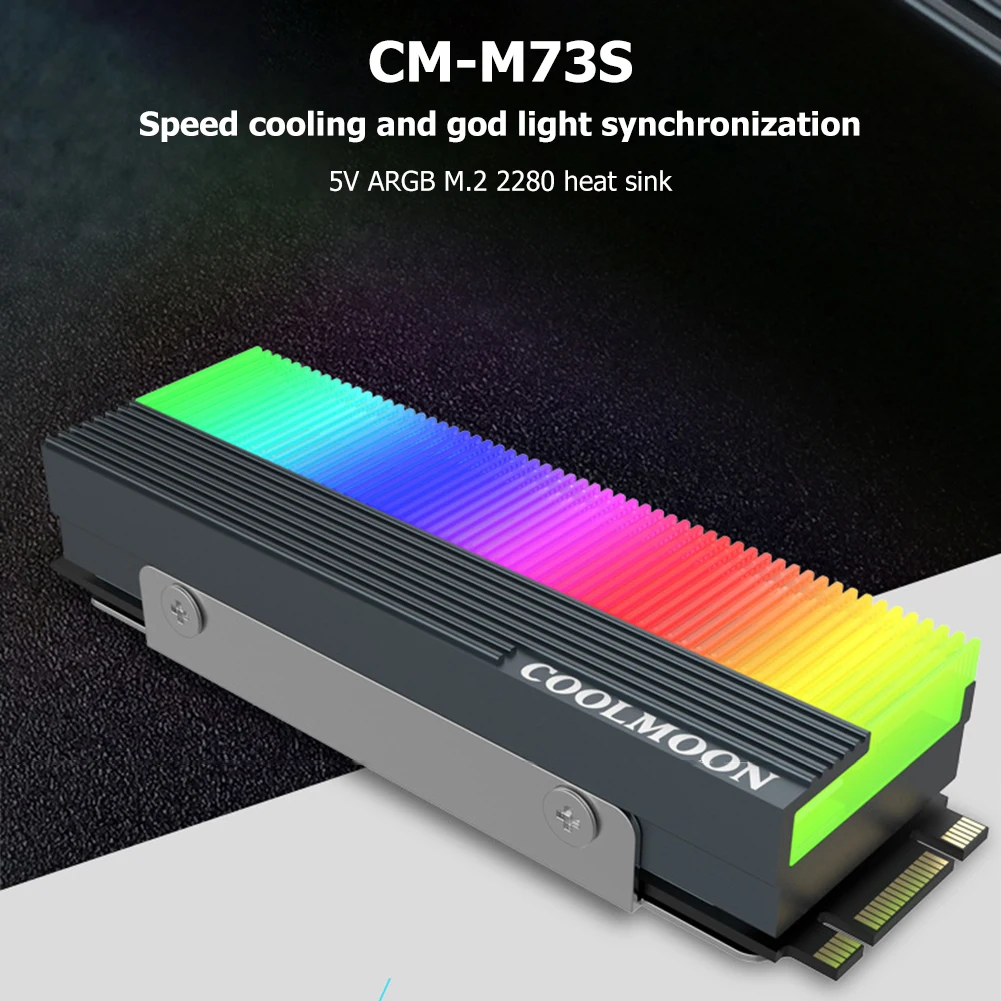 Радиатор для SSD-накопителя CM-M7S M2 ARGB 5 в 3Pin NVME NGFF M.2 2280